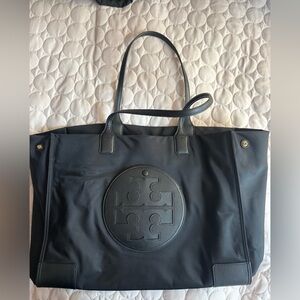 Tory Burch Black Ella Tote Bag